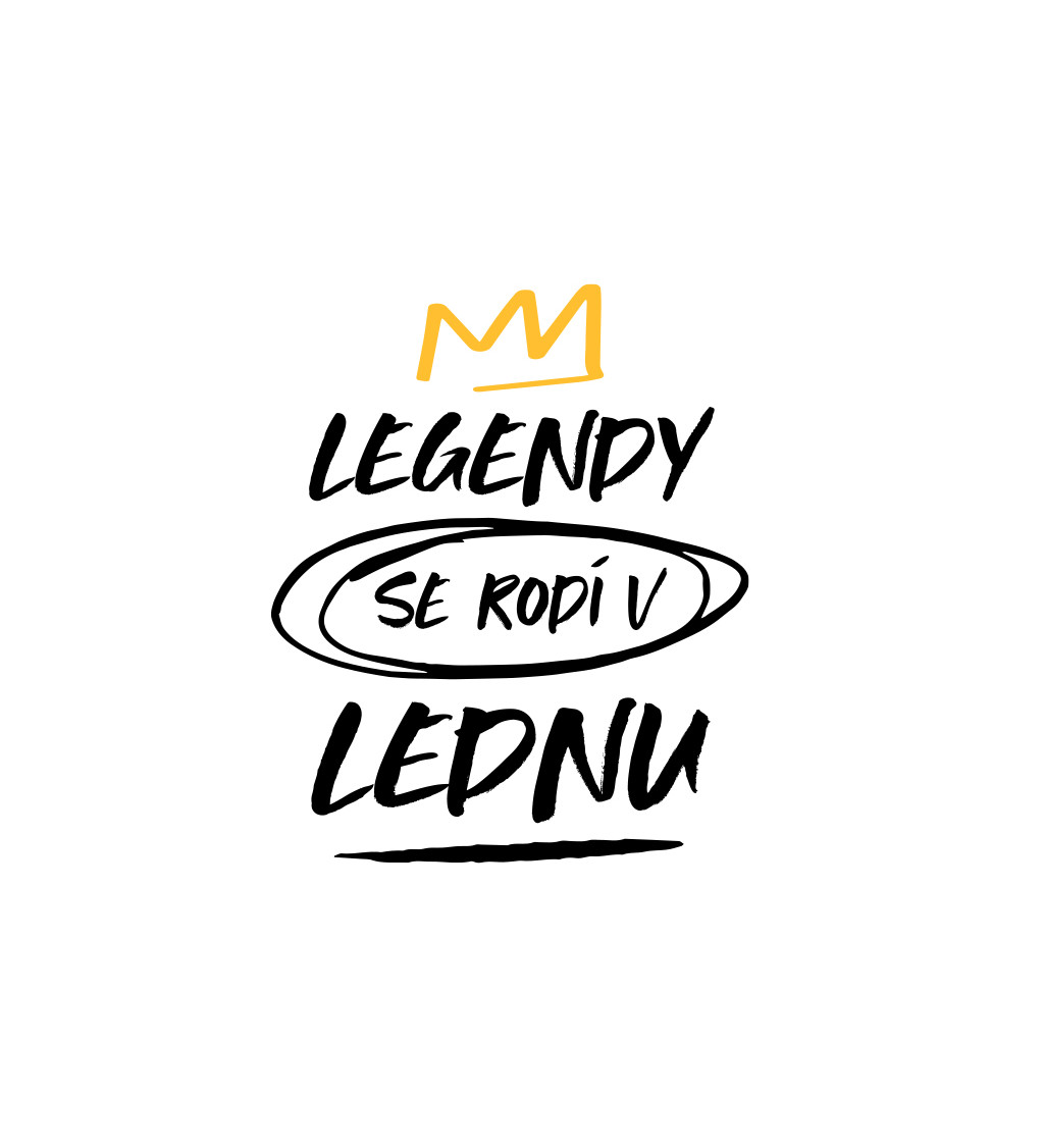 Dámské triko - Legendy se rodí v lednu