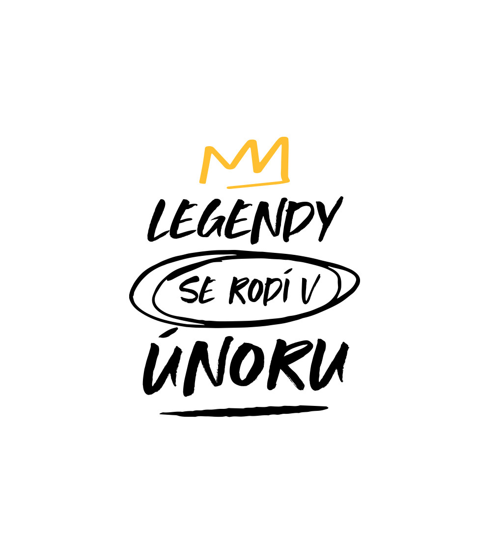 Dámské triko - Legendy se rodí v únoru