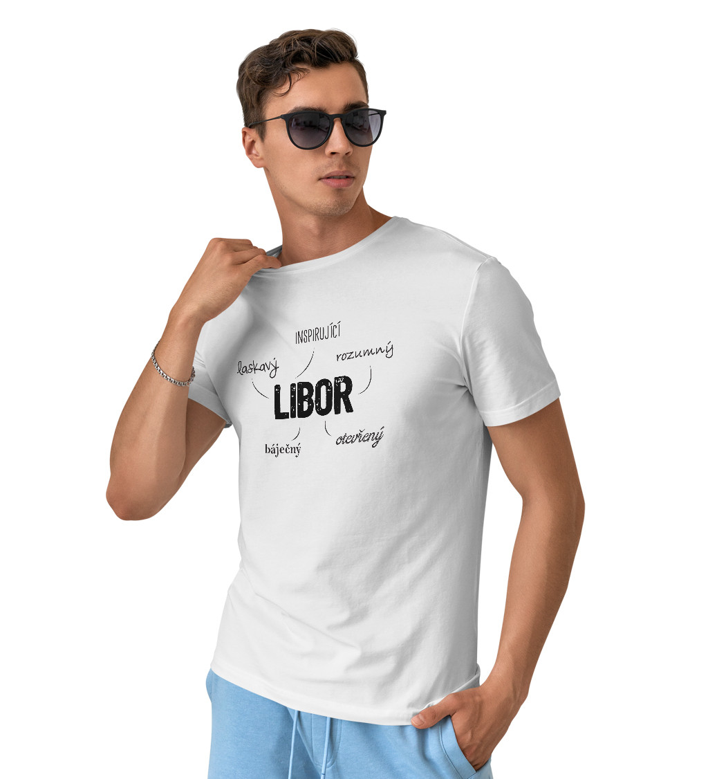 Pánské triko bílé Libor M