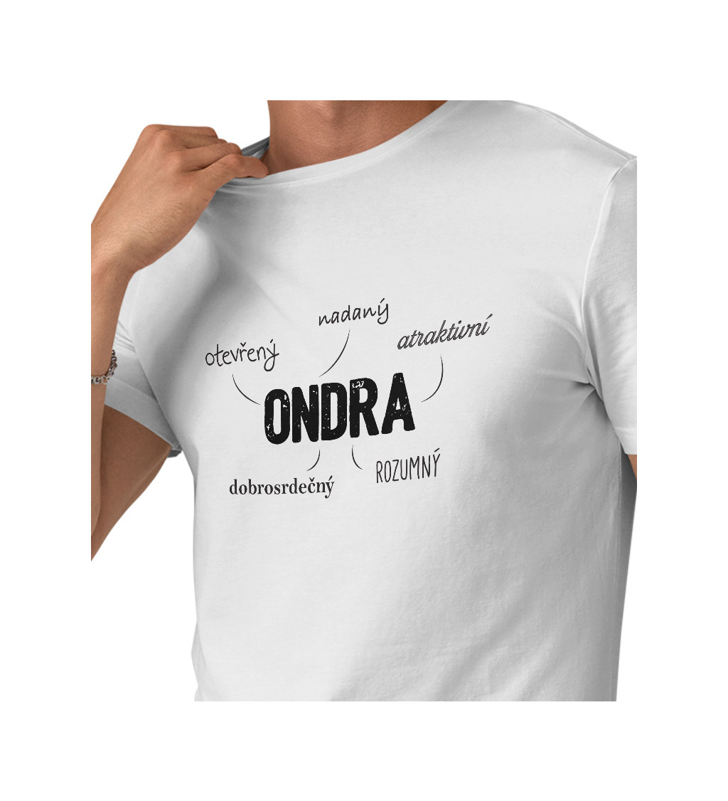 Pánské triko bílé Ondra M