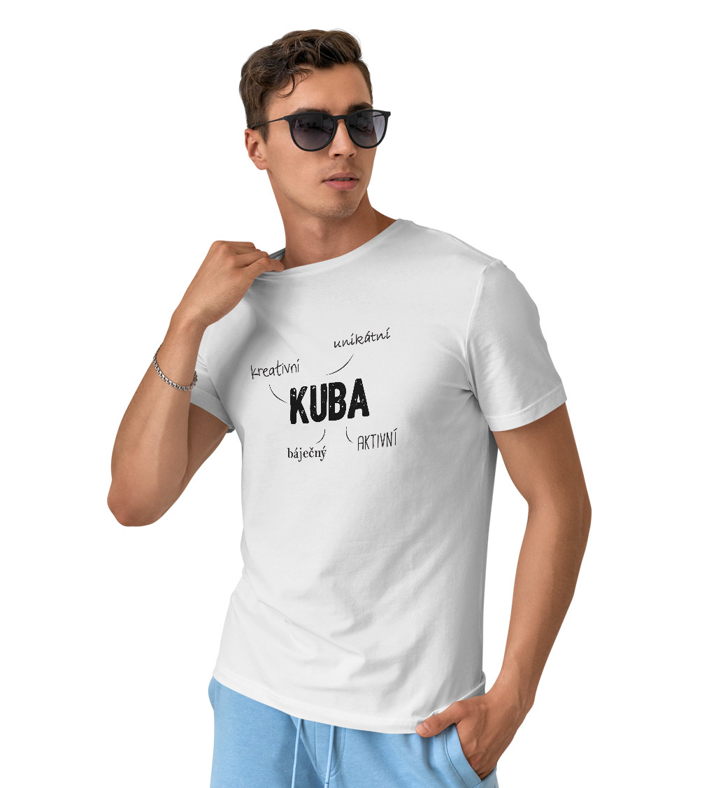 Pánské triko bílé Kuba