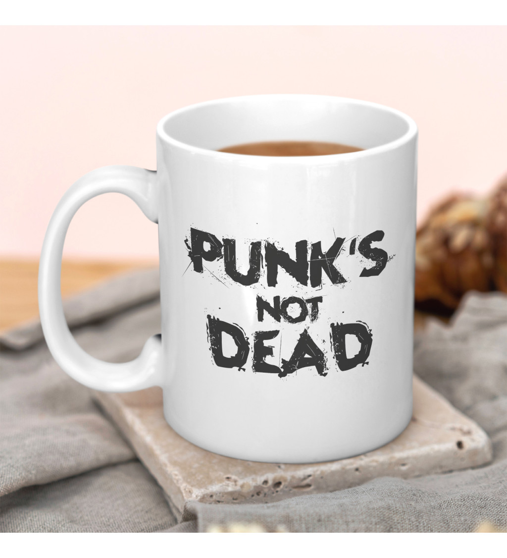 Hrnek bílý - Punks not dead