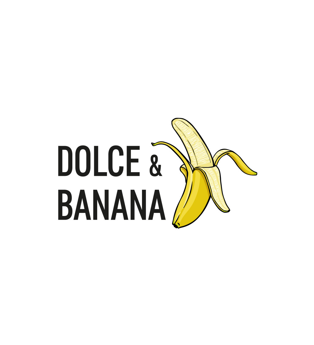 Pánské tričko bílé - Dolce banana