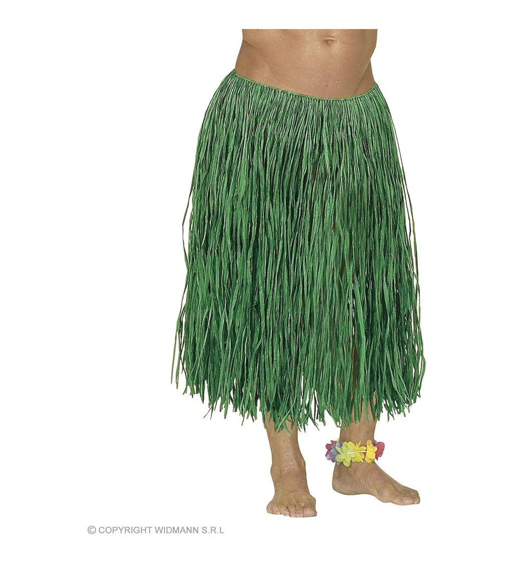 Havajská sukně - zelená