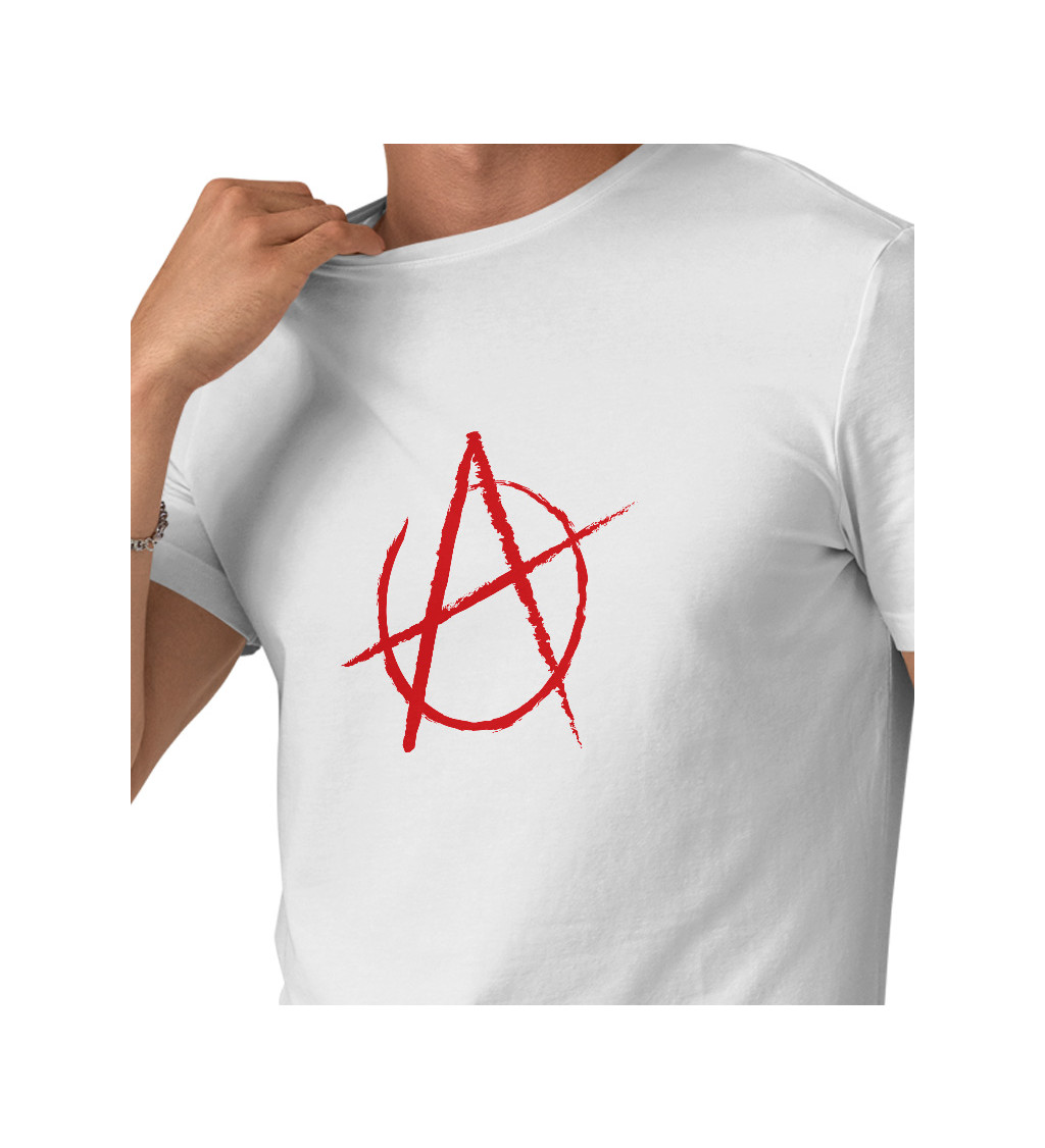 Pánské triko bílé - Anarchy