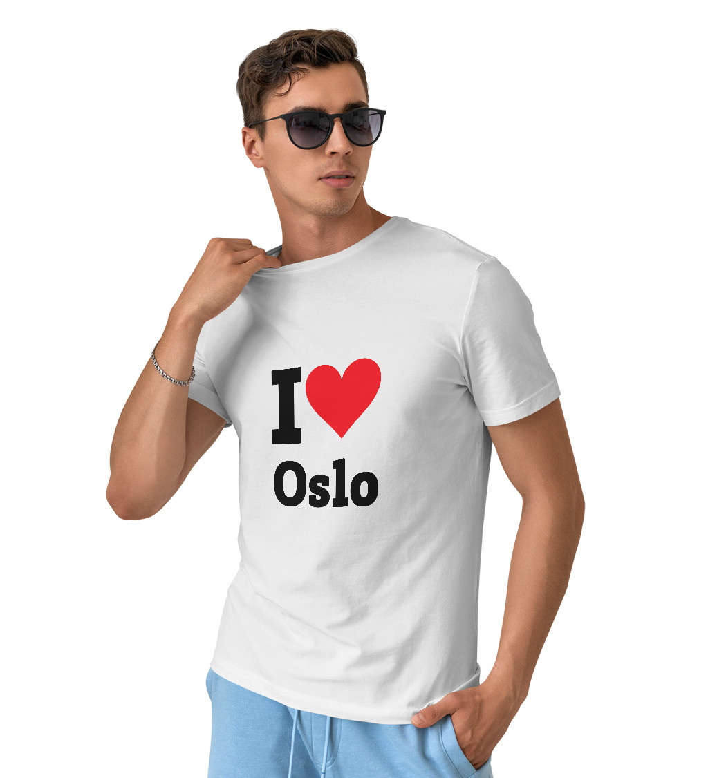 Pánské triko - I love Oslo