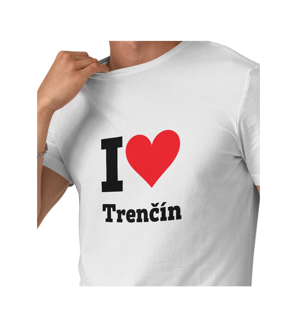 Pánské triko -I love Trenčín