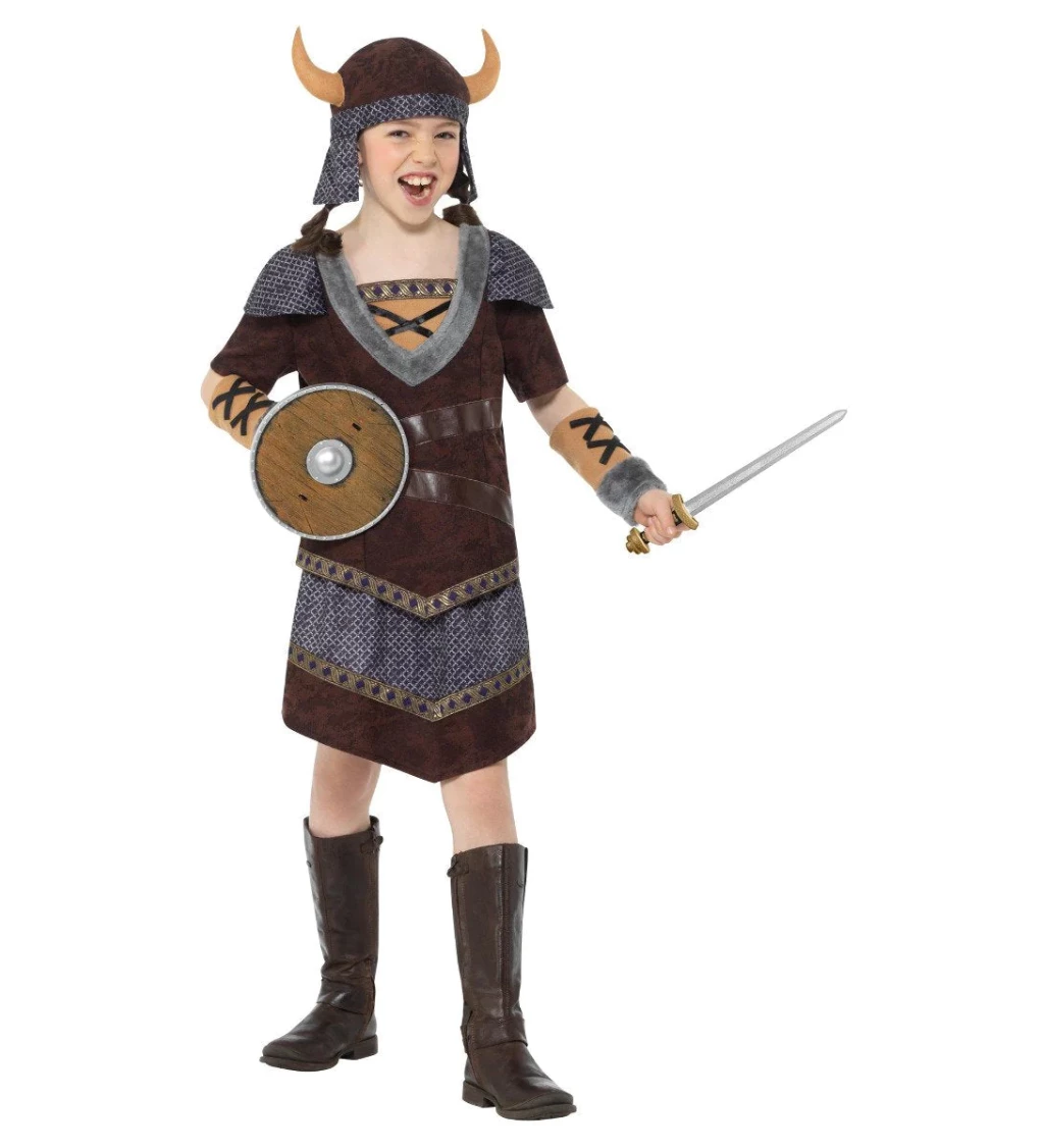Vikingská dívka - dětský kostým
