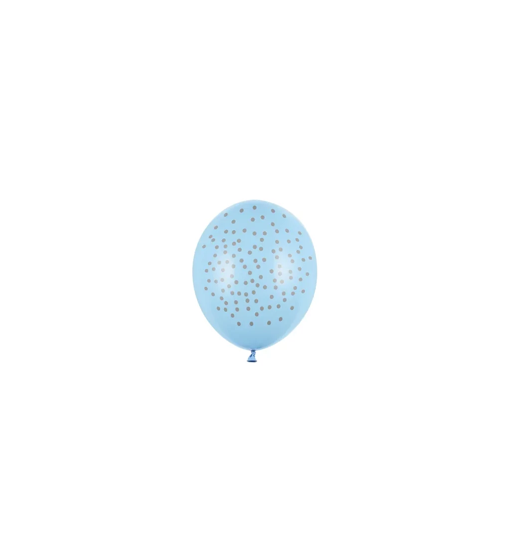 Balónky modré s puntíkama