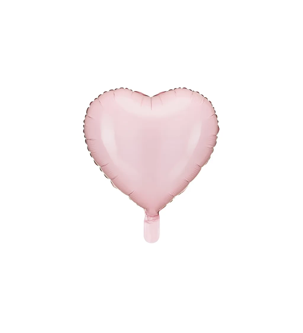 Balón srdce růžové