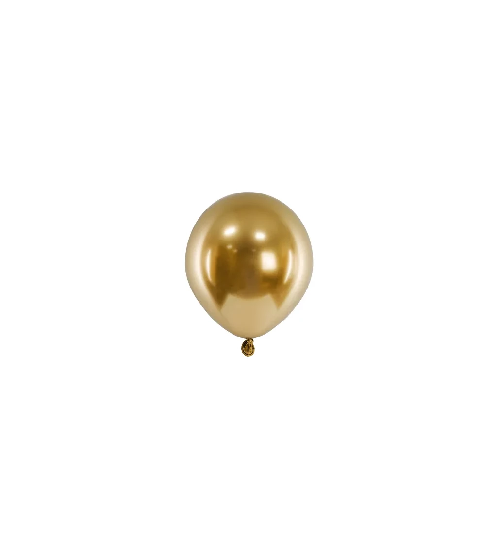 Lesklé zlaté balóny