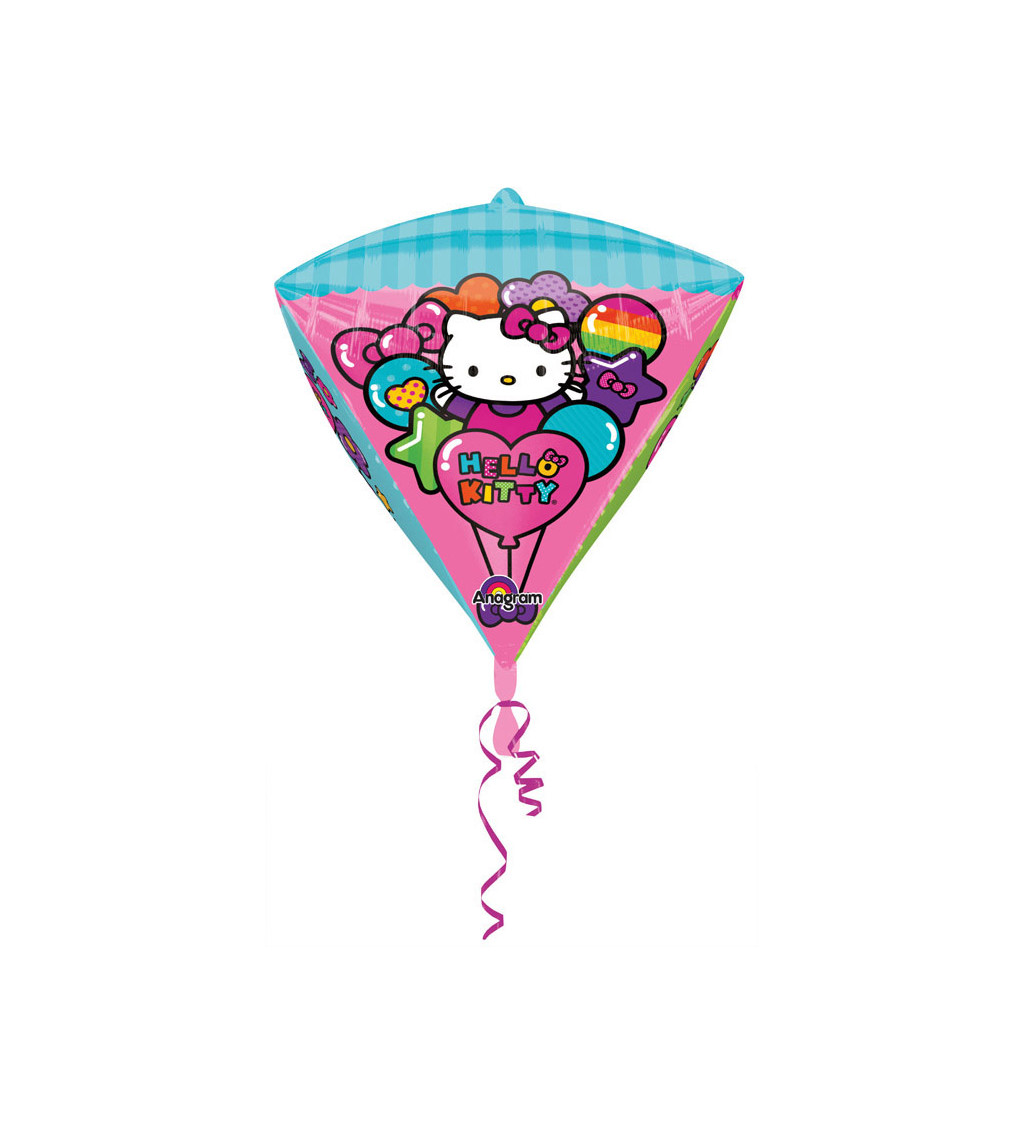 Balónek diamant Hello Kitty