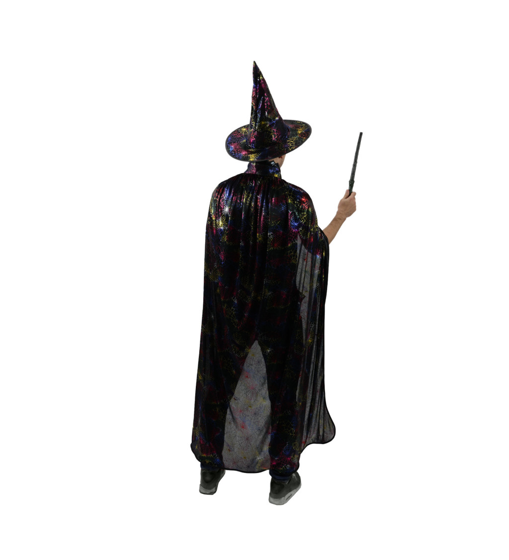 Čarodějnický set - klobouk a plášť - čarodějnice