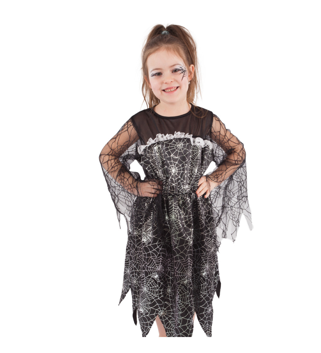 Dětský kostým - šaty pro čarodějnici