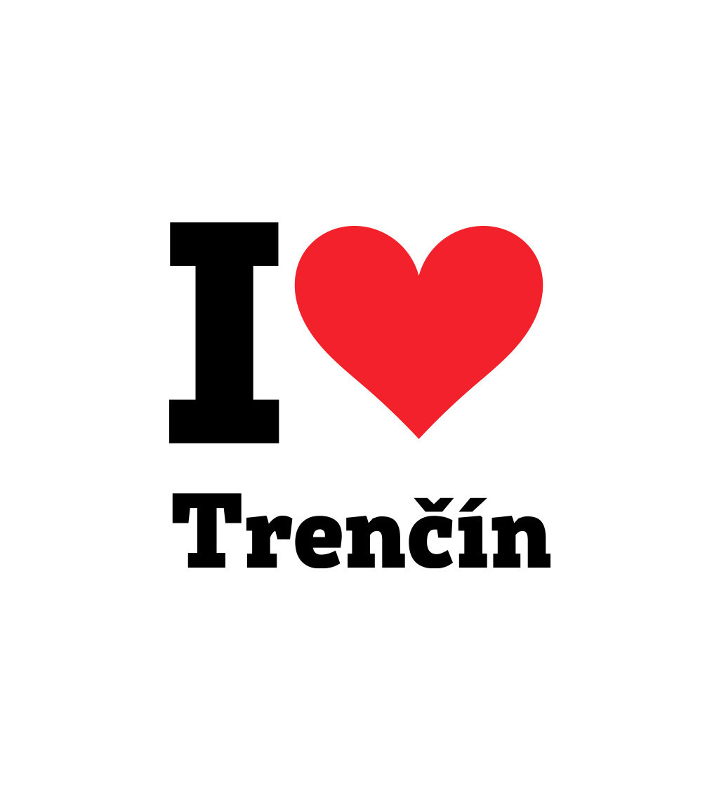 Nažehlovací motiv: I love Trenčín