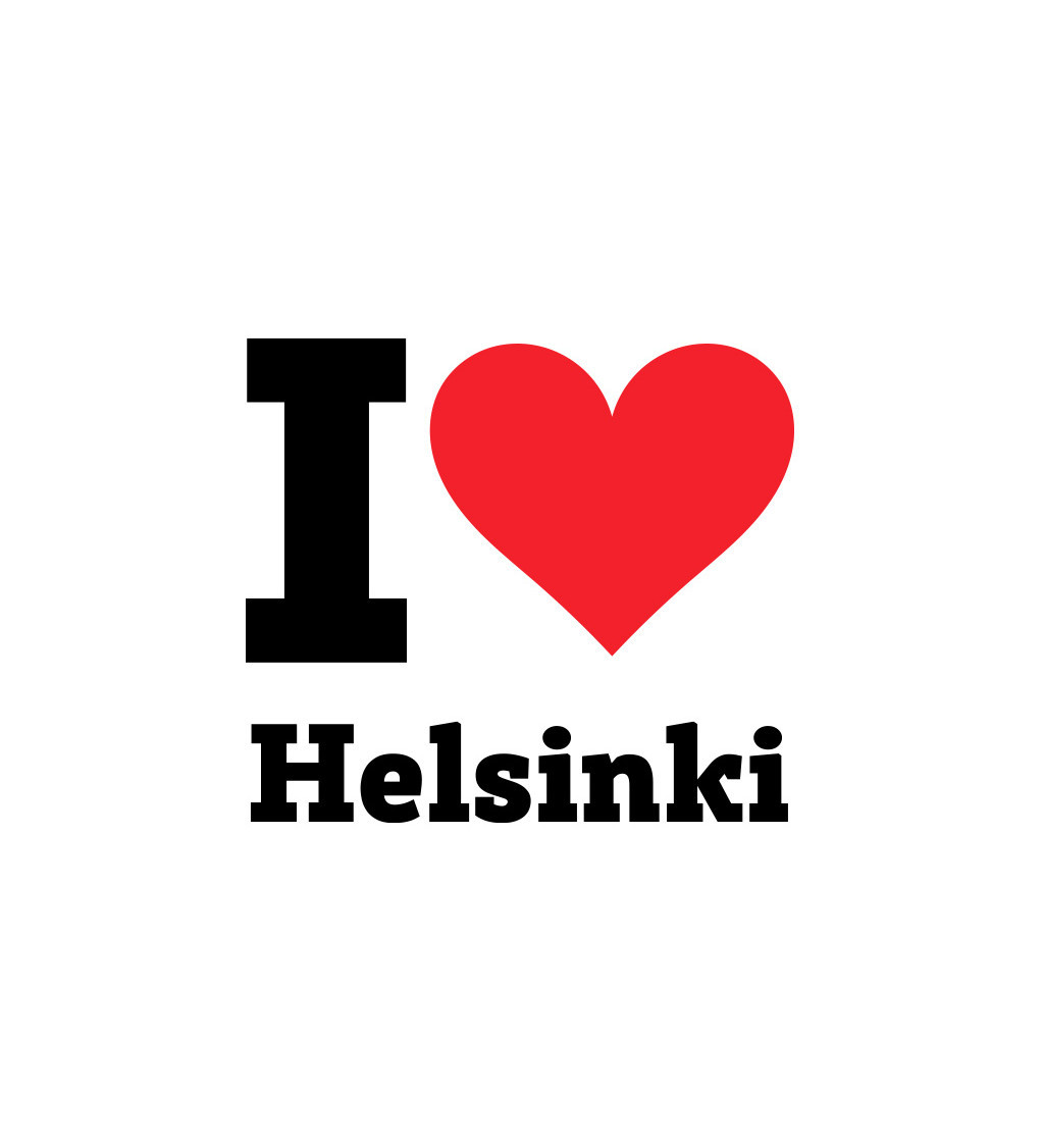 Nažehlovací motiv: I love Helsinki