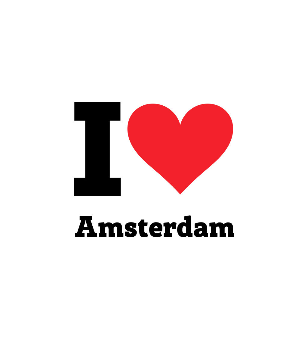 Nažehlovací motiv: I love Amsterdam