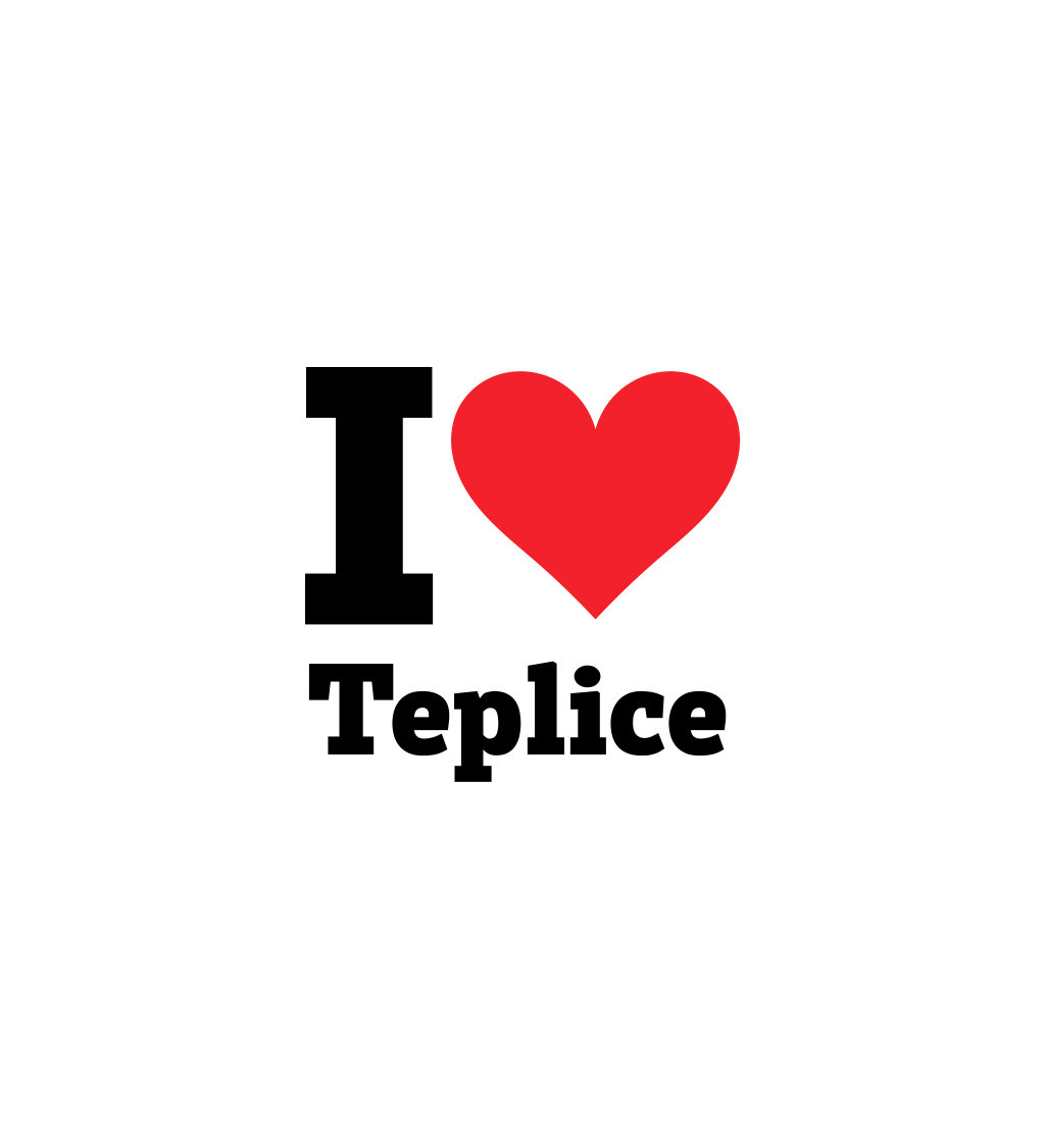 Nažehlovací motiv: I love Teplice