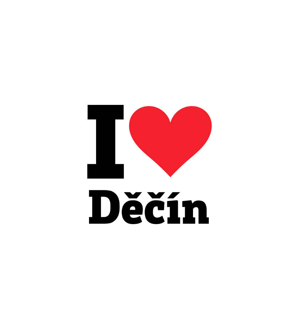Nažehlovací motiv: I love Děčín