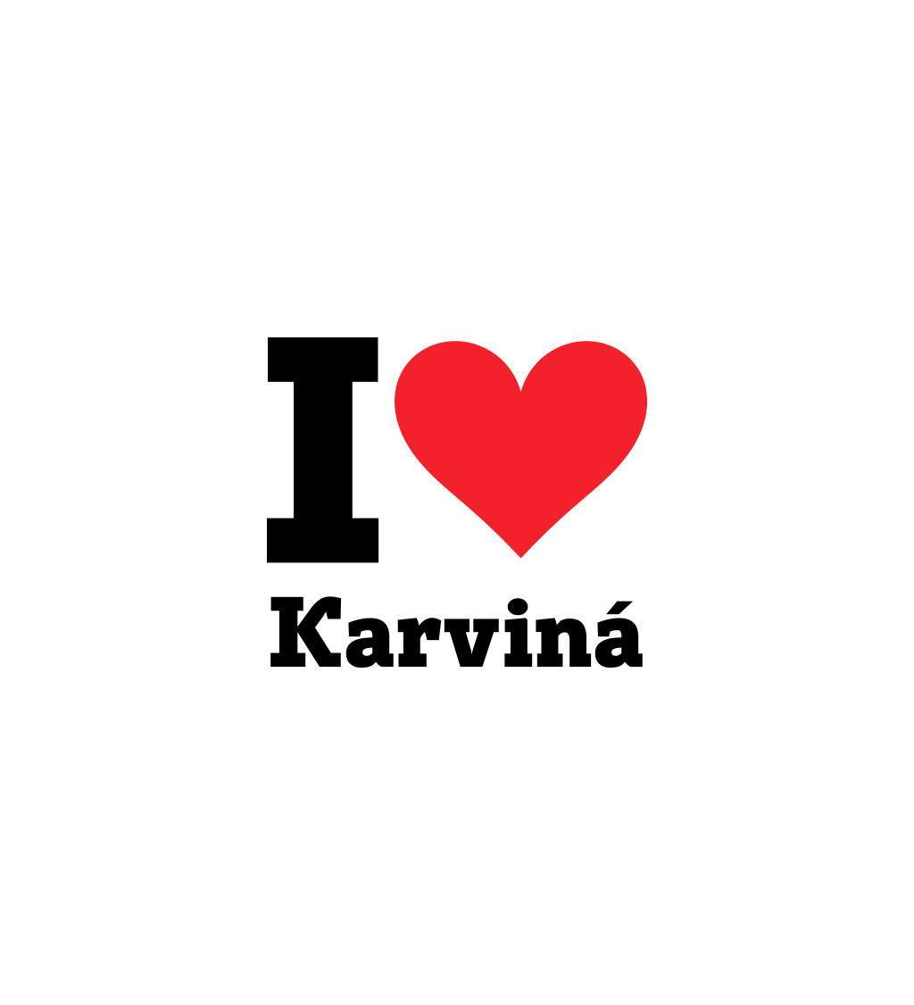 Nažehlovací motiv: I love Karviná