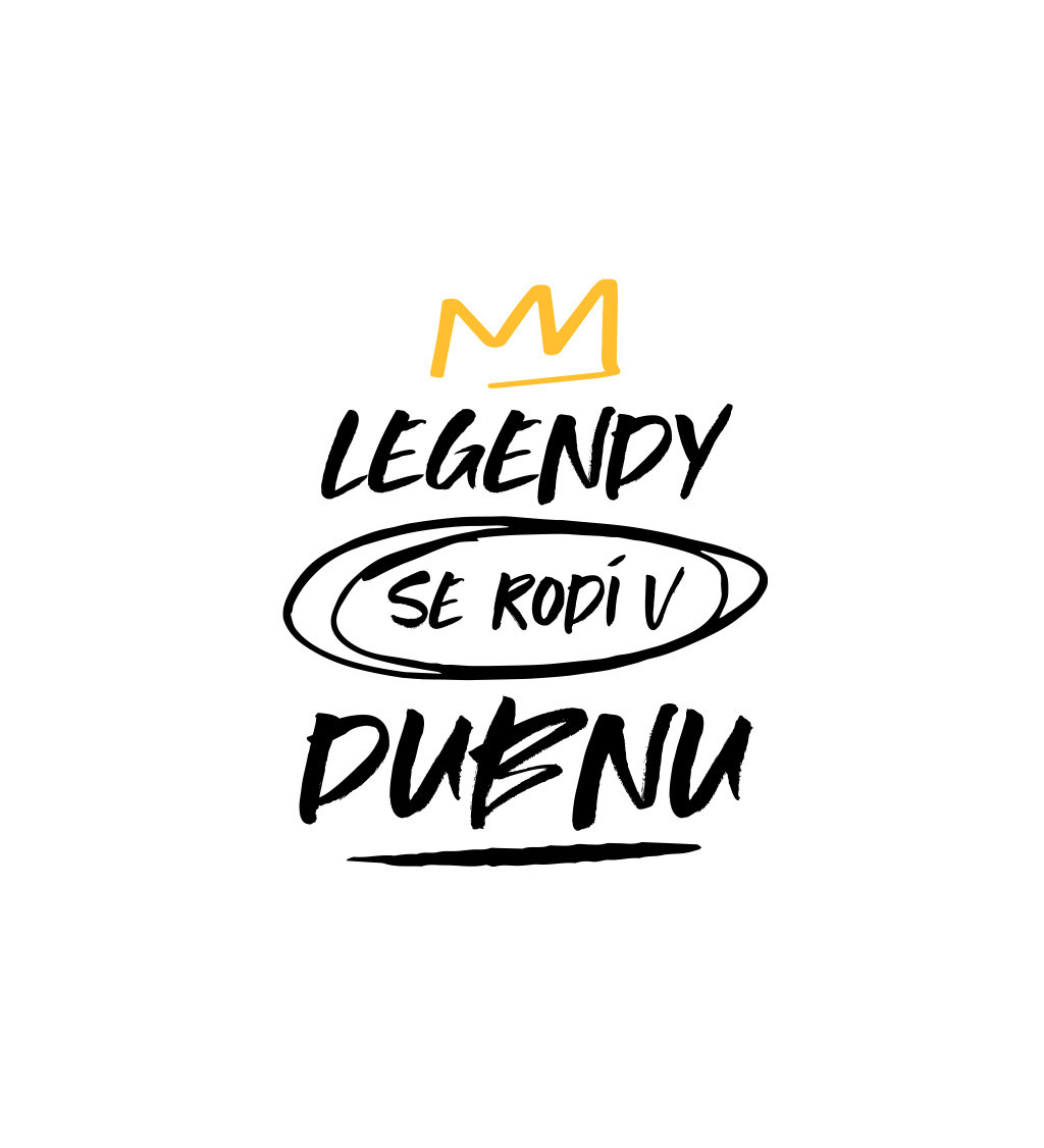 Nažehlovací motiv: Legendy se rodí v dubnu