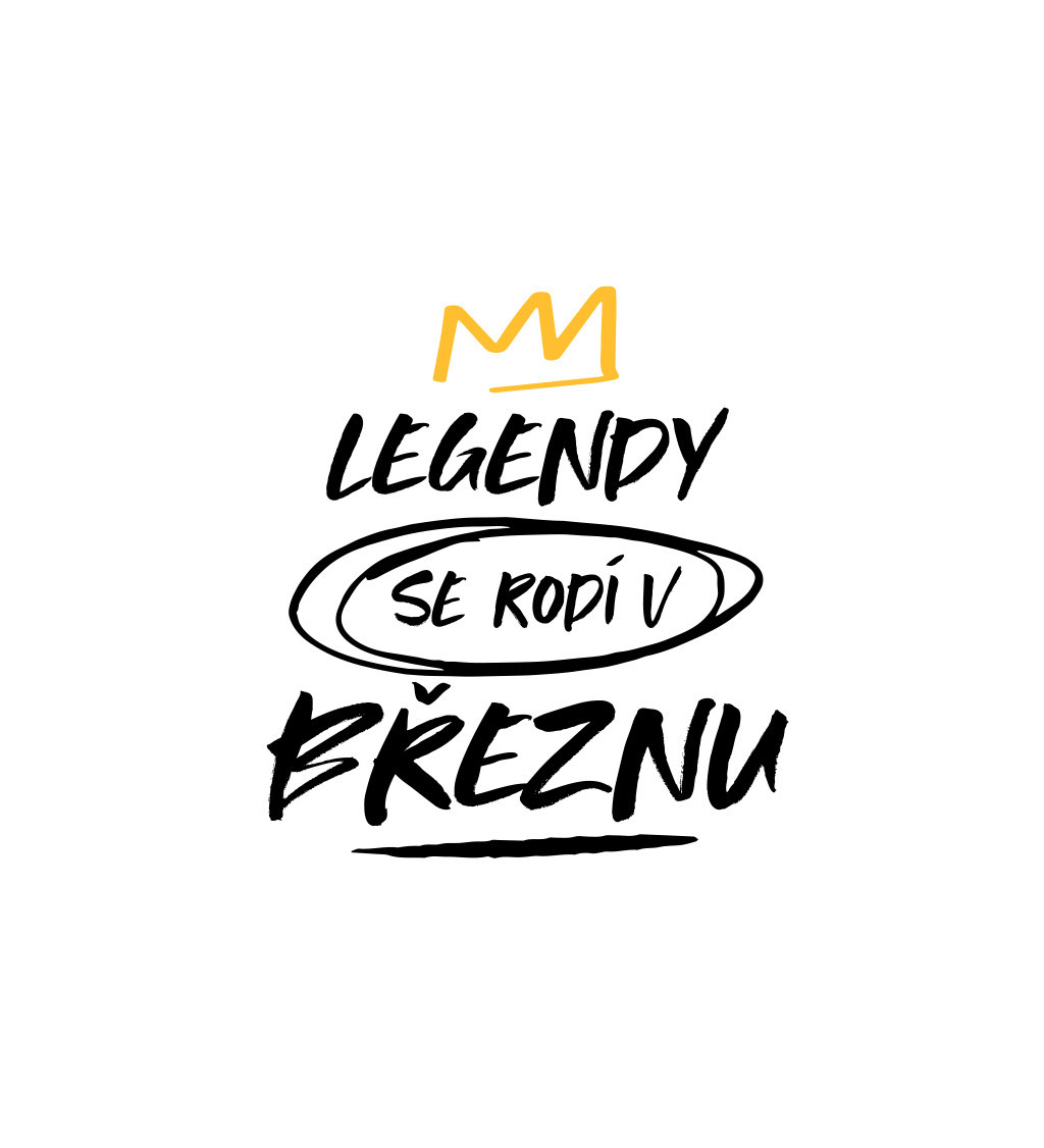 Nažehlovací motiv: Legendy se rodí v březnu