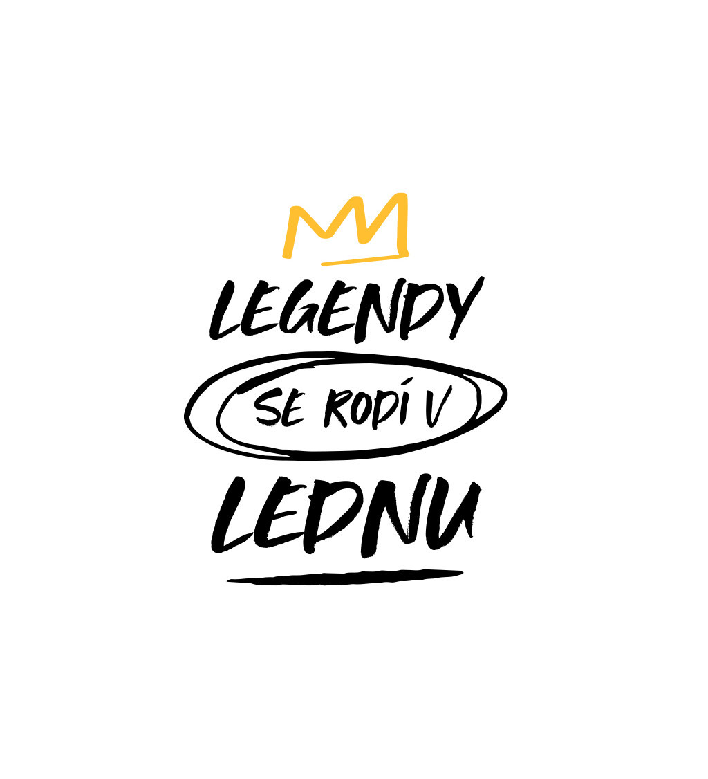 Nažehlovací motiv: Legendy se rodí v lednu