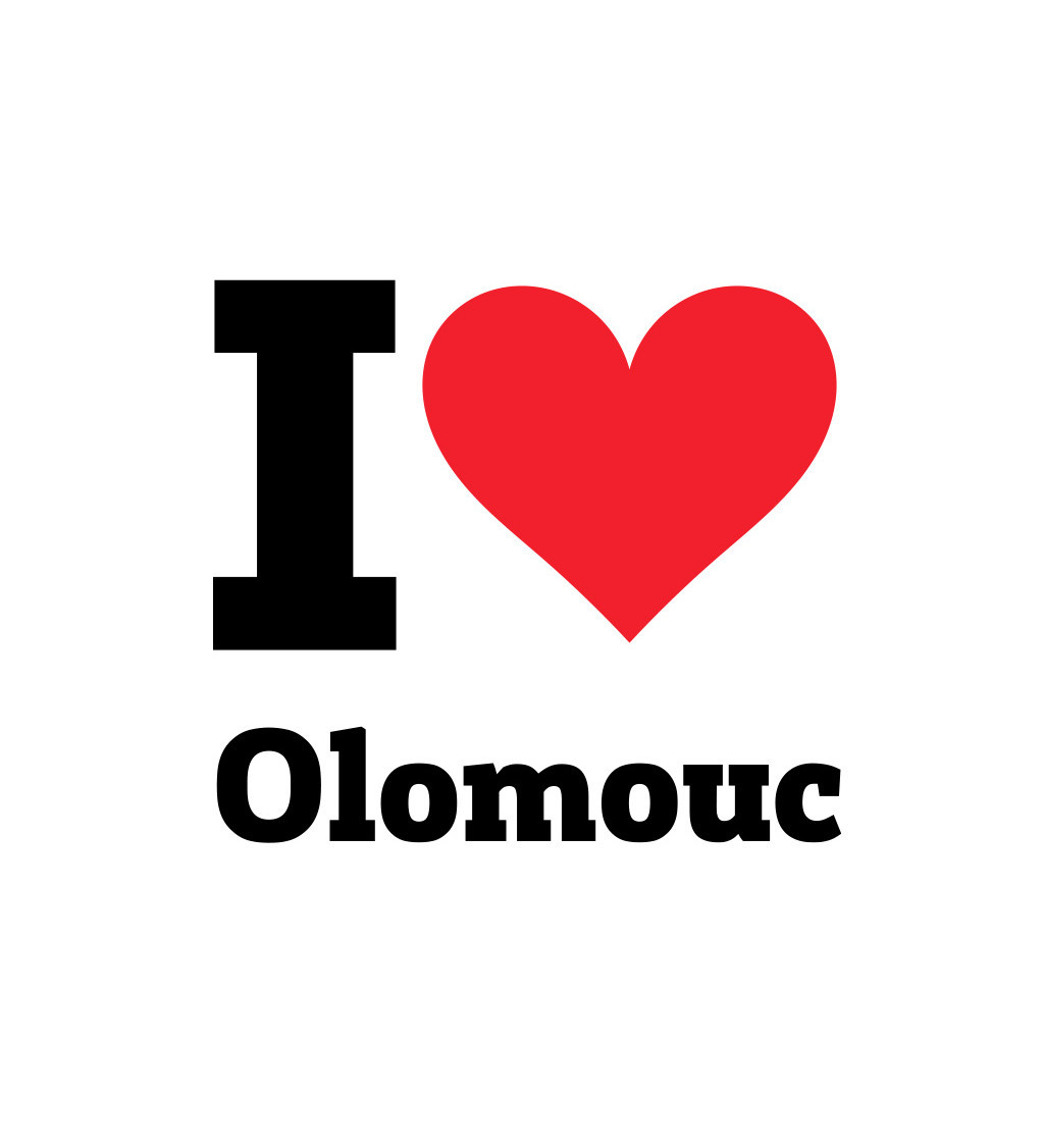 Nažehlovací motiv: I love Olomouc