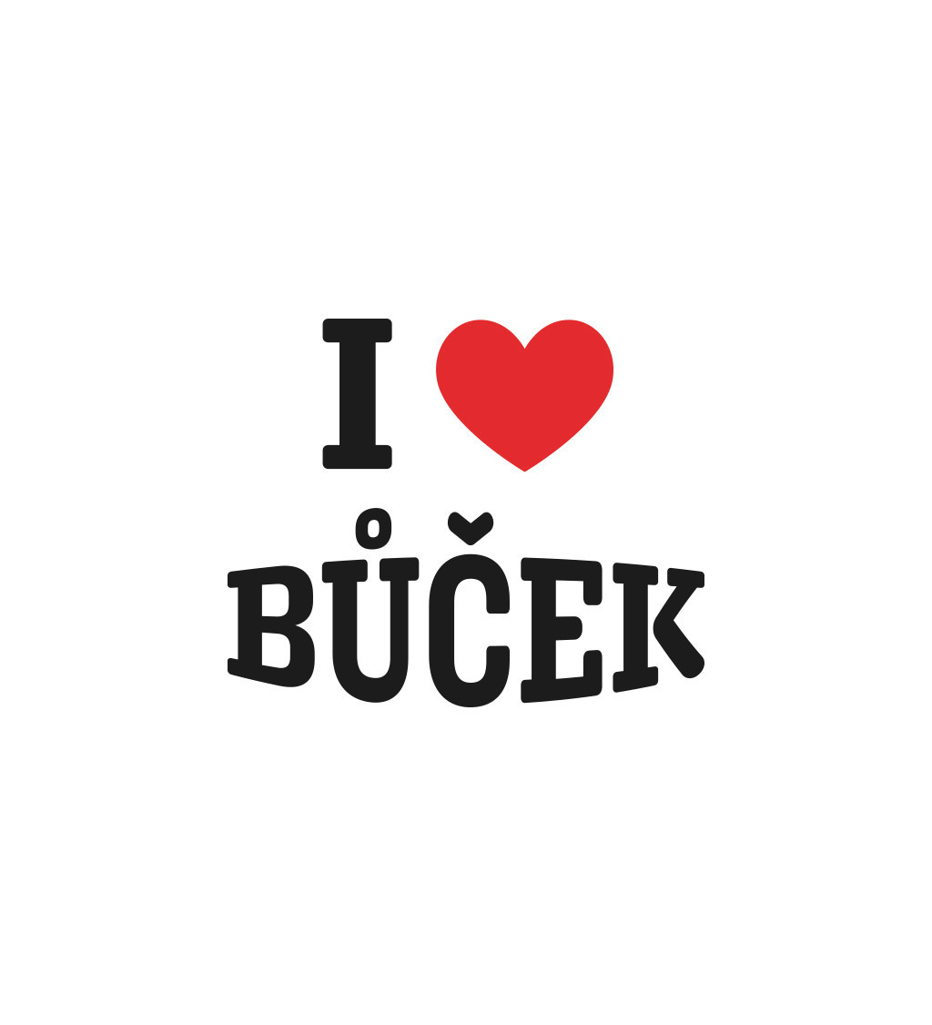 Nažehlovací motiv: I love bůček