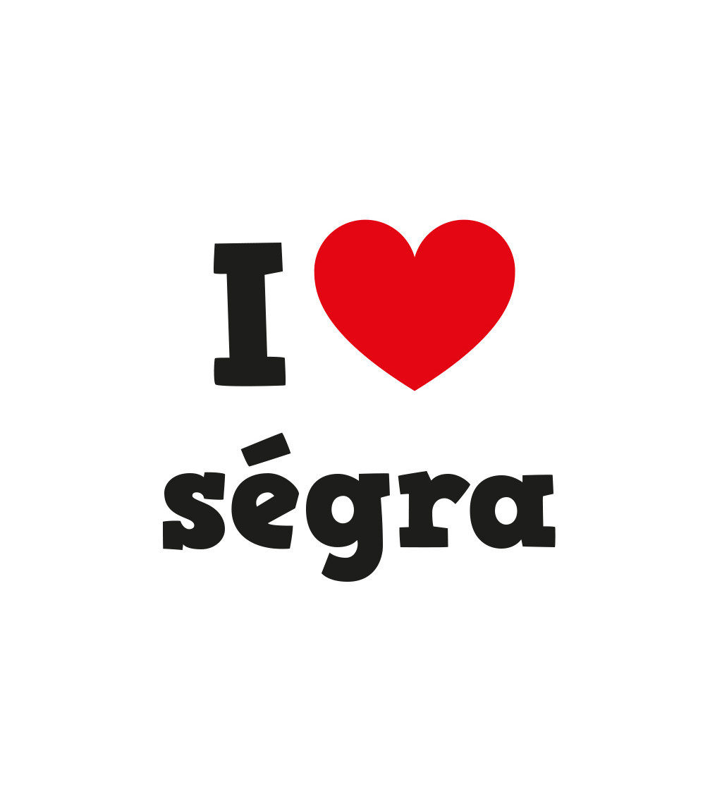 Nažehlovací motiv: I love ségra