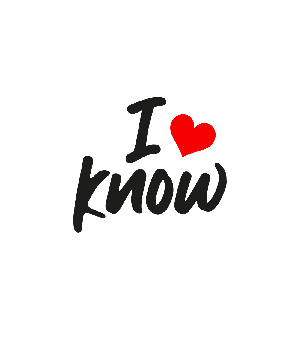 Nažehlovací motiv: I know