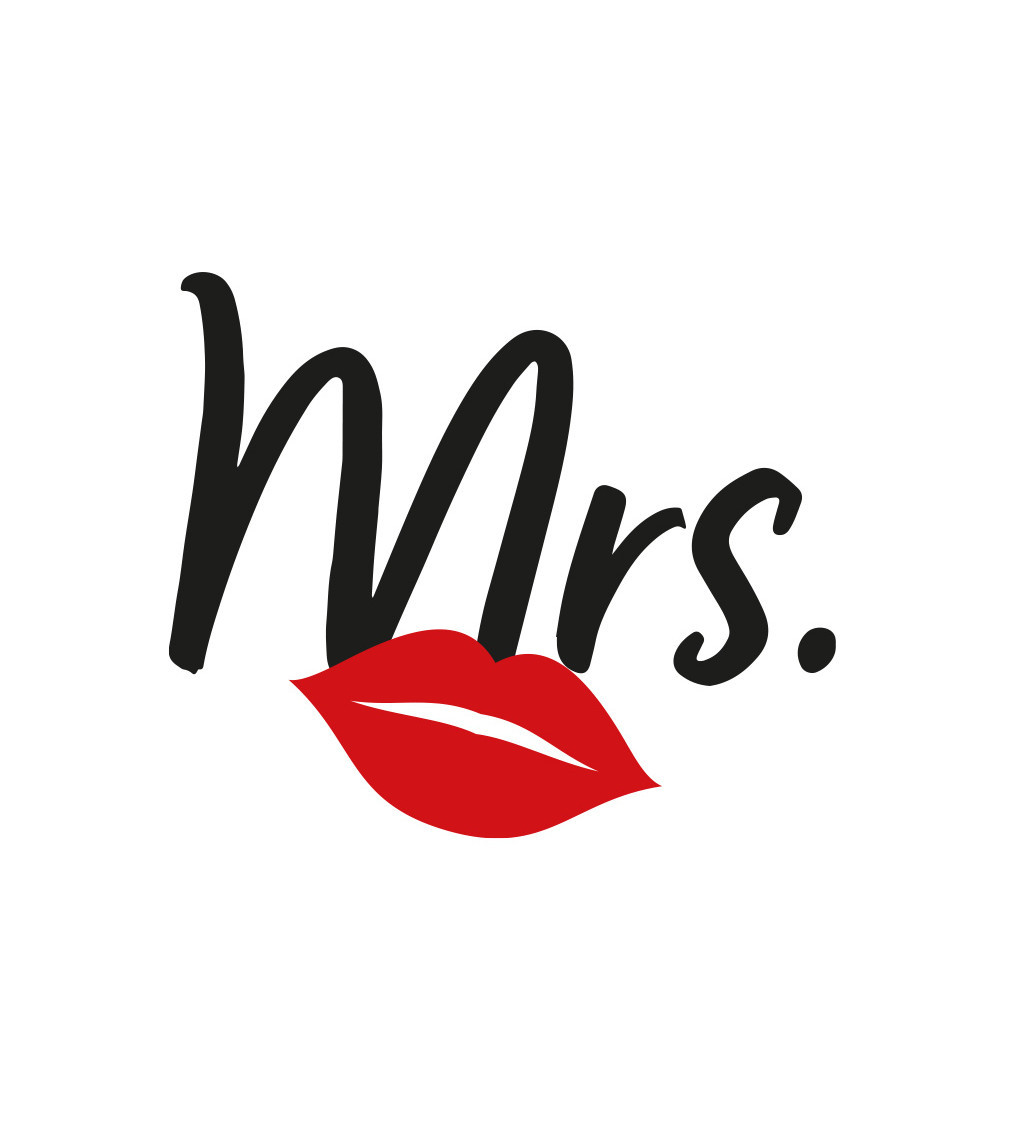 Nažehlovací motiv: Mrs.