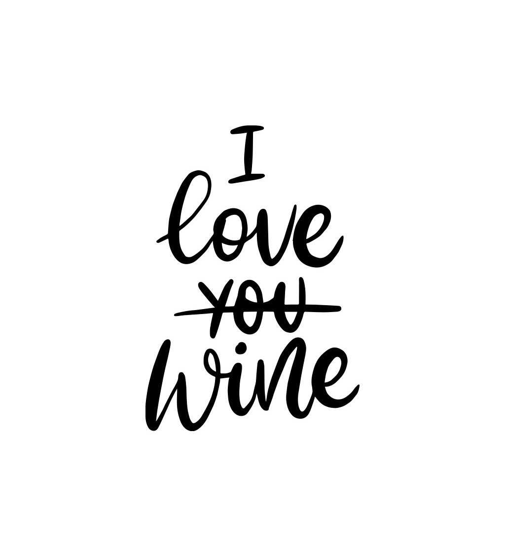 Nažehlovací motiv: I love wine