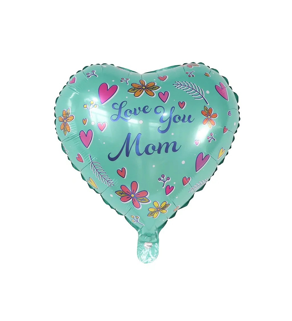 Fóliový balónek Love you mom 45cm