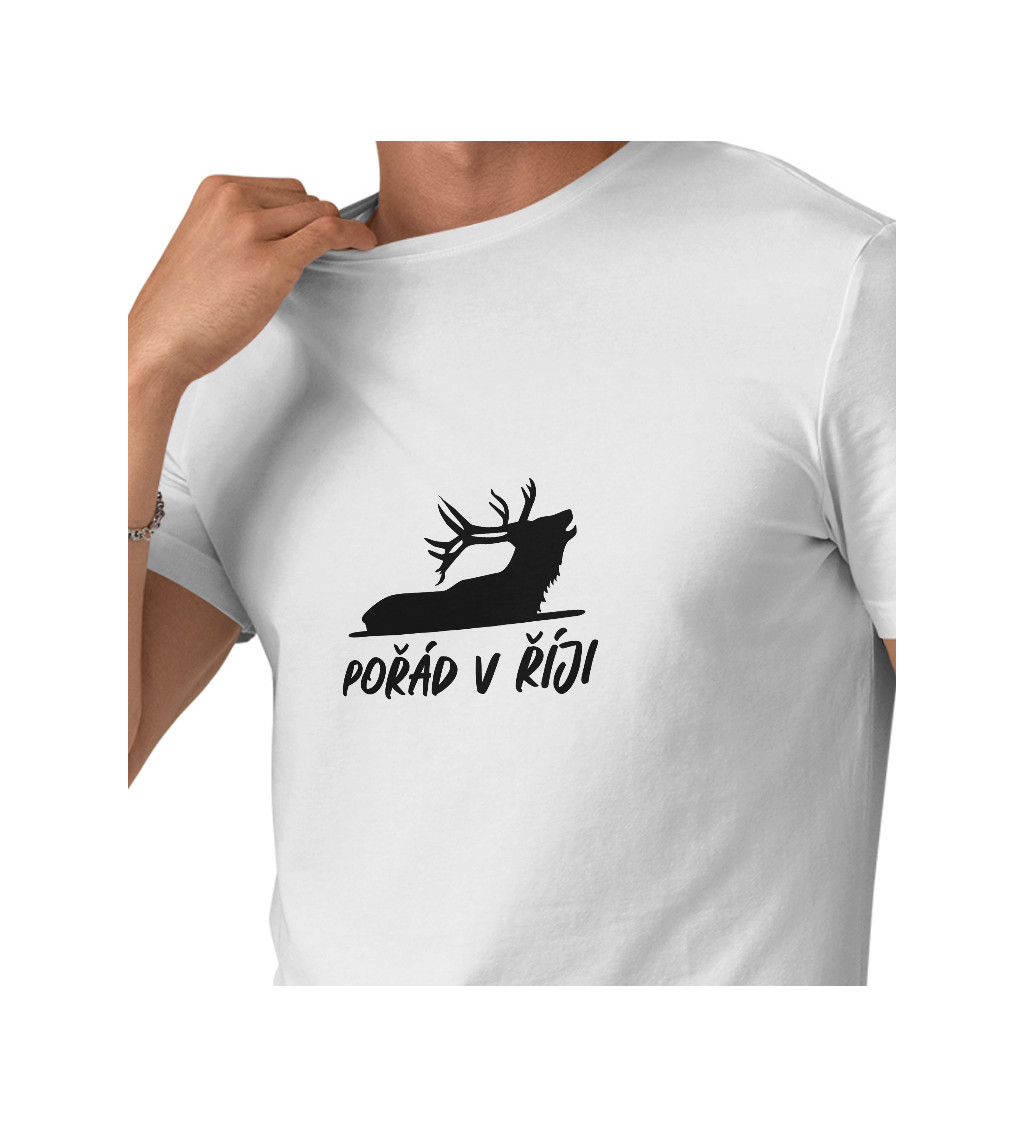 Pánské bílé tričko – Pořád v říji