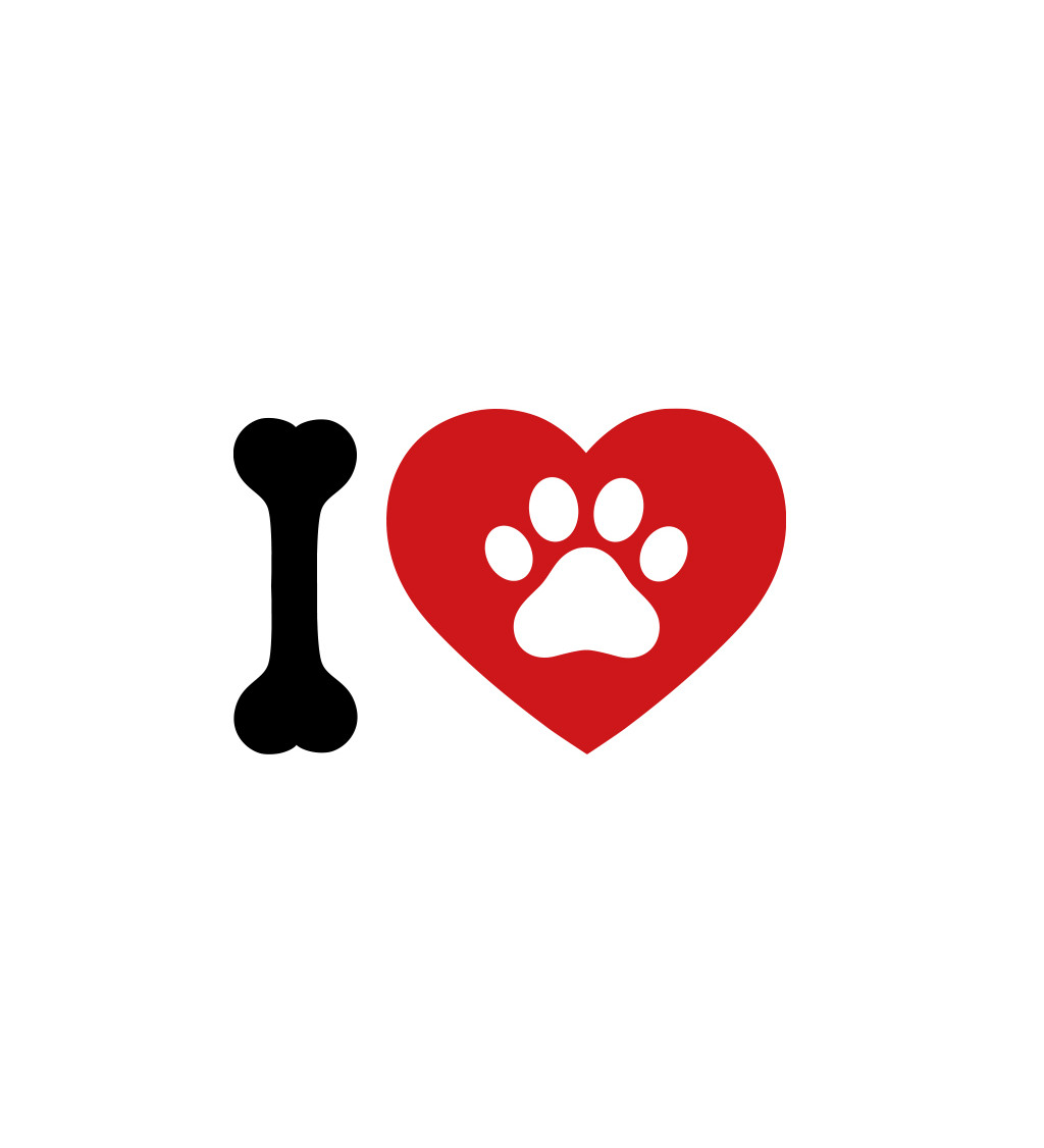 Pánské bílé tričko – I love packa