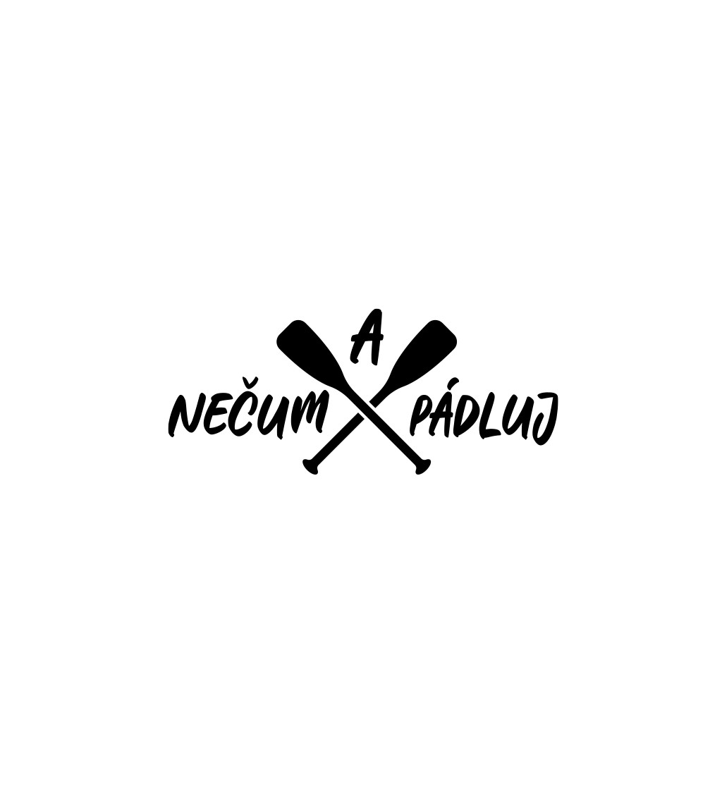 Pánské bílé tričko – Nečum a pádluj