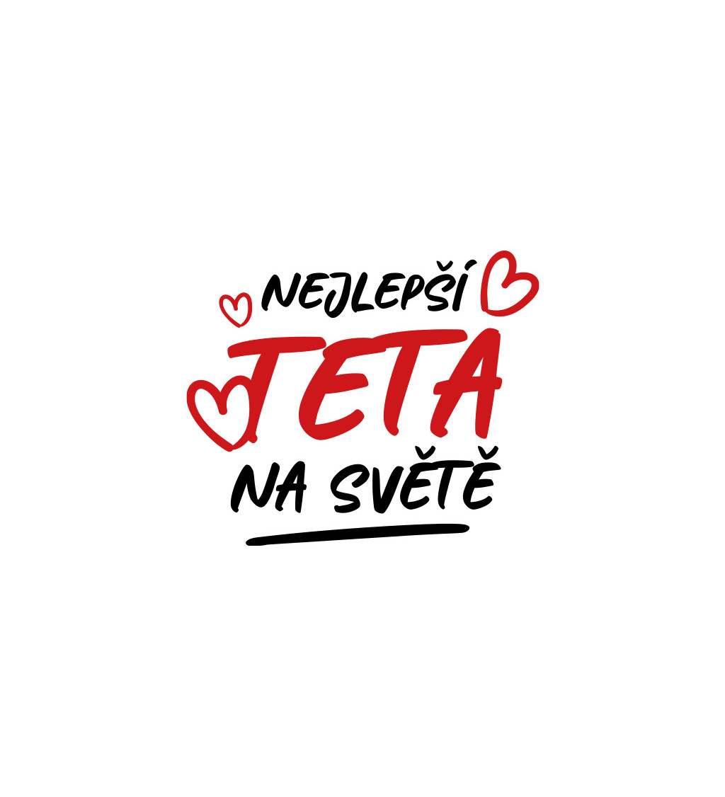 Dámské tričko bílé Nejlepší teta na světě