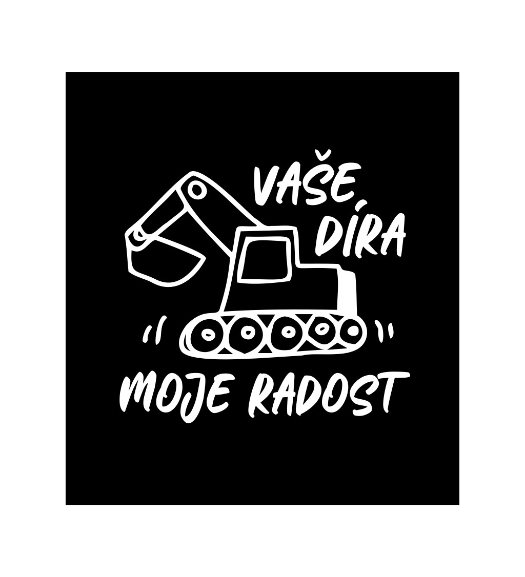 Černé pánské tričko – Vaše díra moje radost