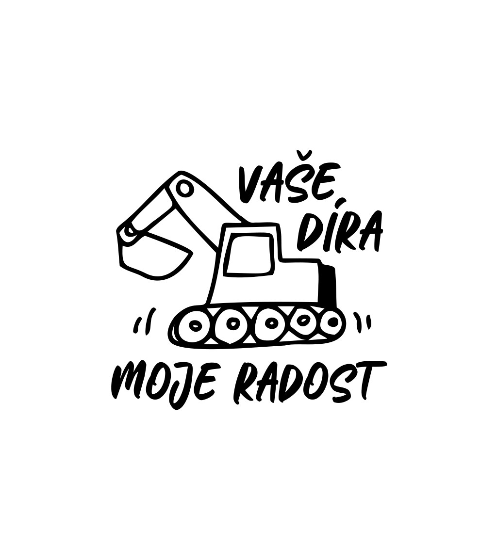 Bílé pánské tričko – Vaše díra moje radost