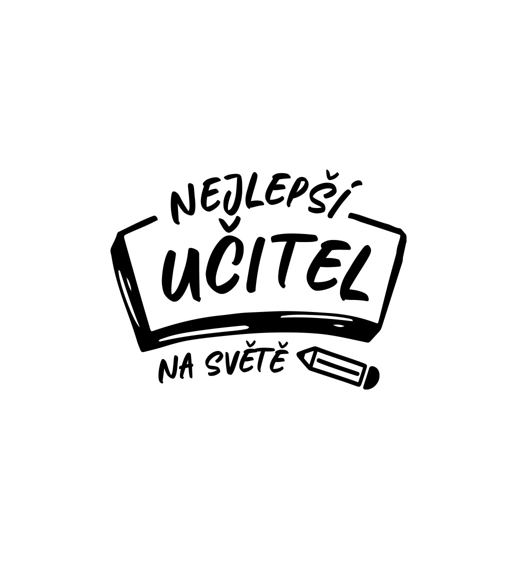 Bílé pánské tričko – Nejlepší učitel na světě