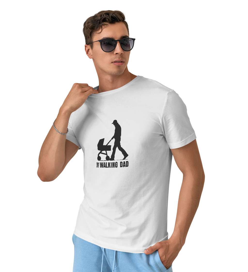 Bílé pánské tričko – The Walking Dad