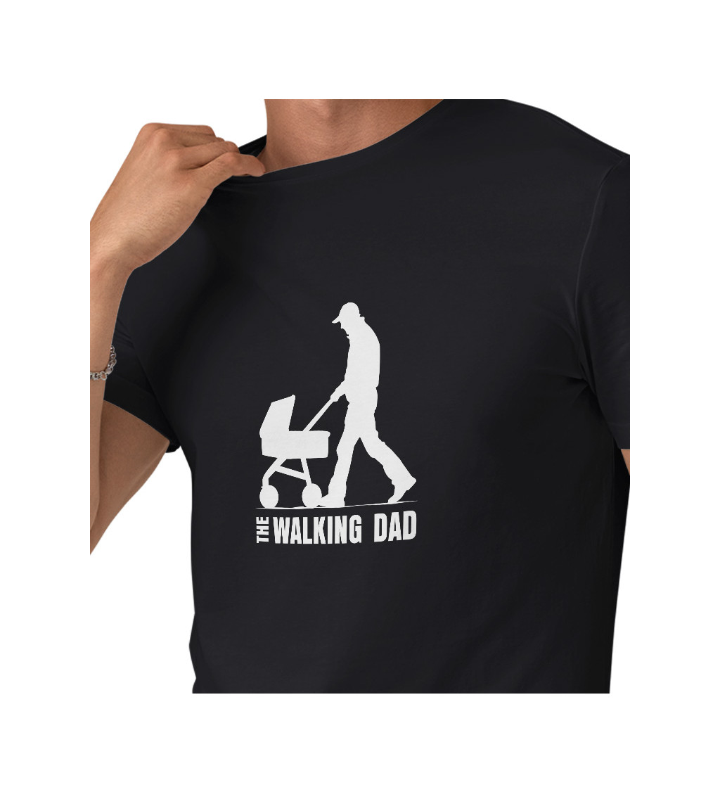 Černé pánské tričko – The Walking Dad