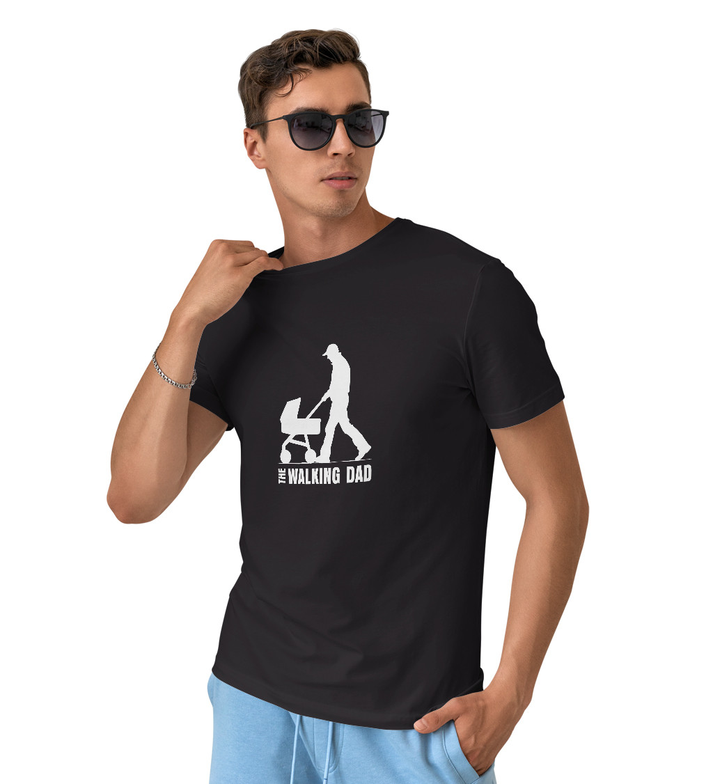 Černé pánské tričko – The Walking Dad