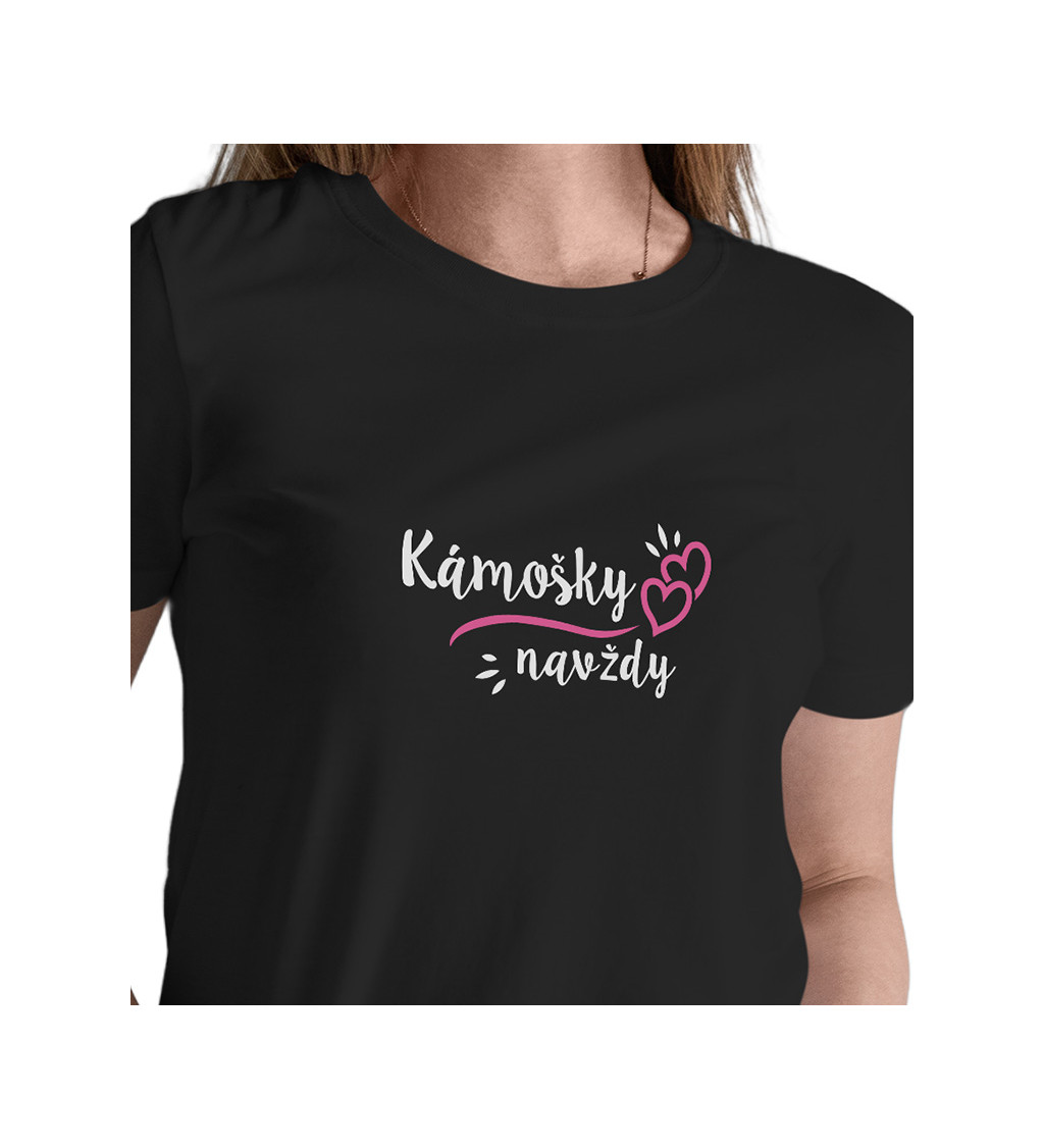 Černé dámské tričko – Kámošky navždy