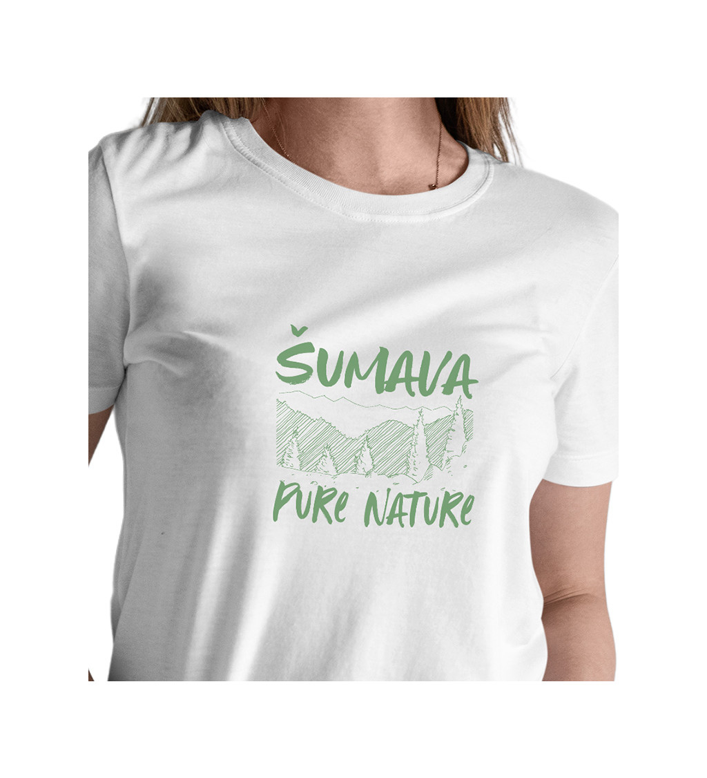 Bílé dámské tričko – Šumava Pure Nature