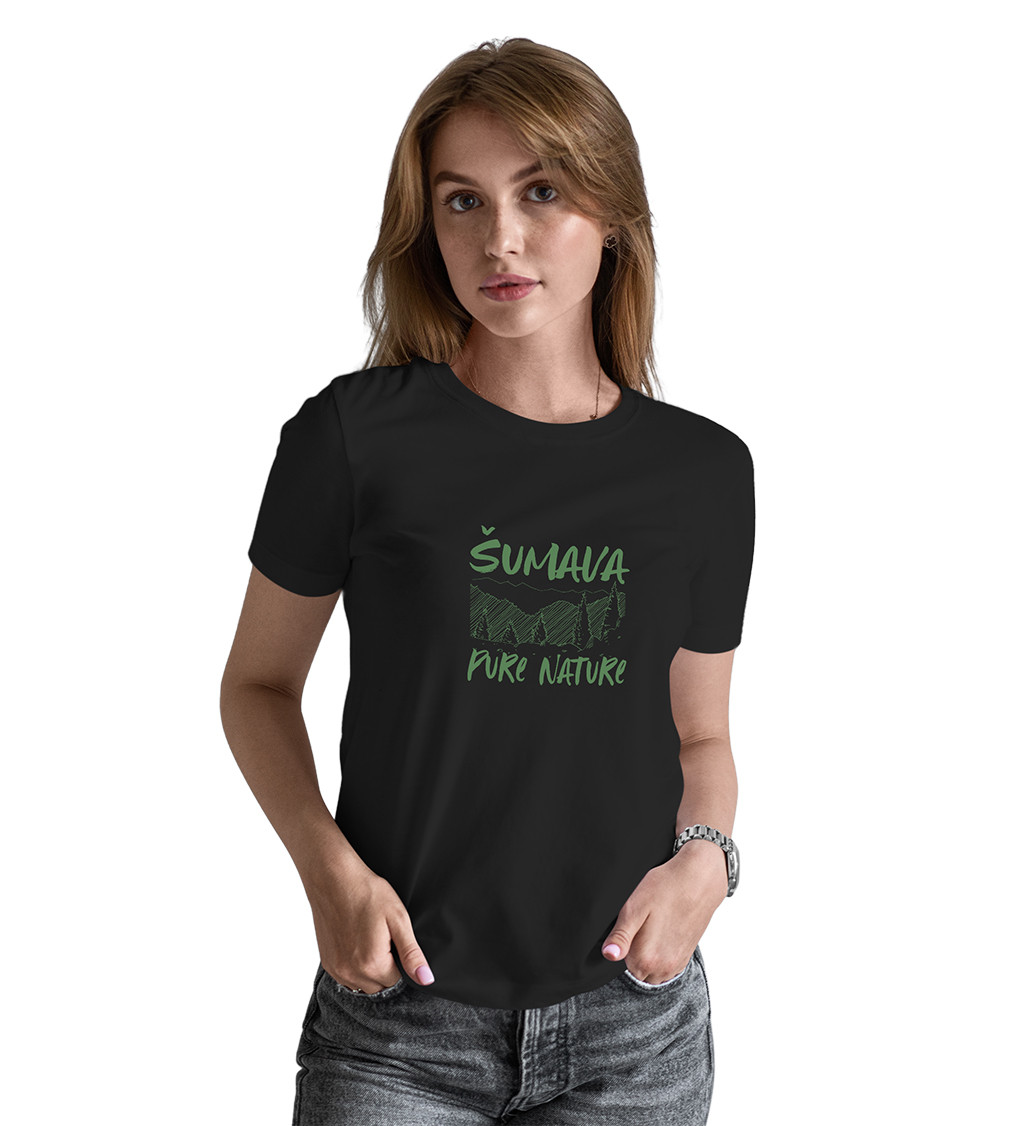Černé dámské tričko – Šumava Pure Nature