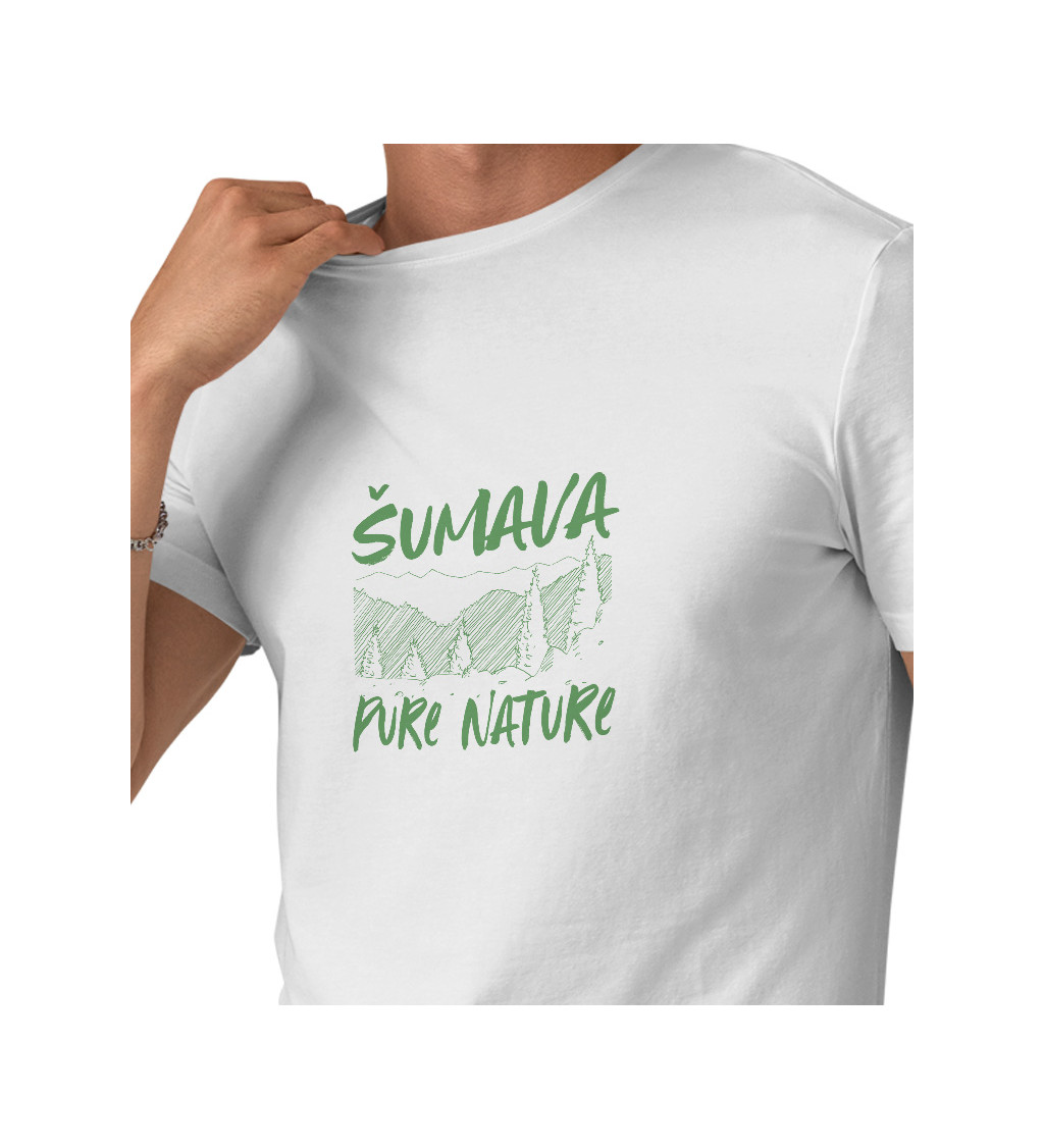 Bílé pánské tričko – Šumava Pure Nature