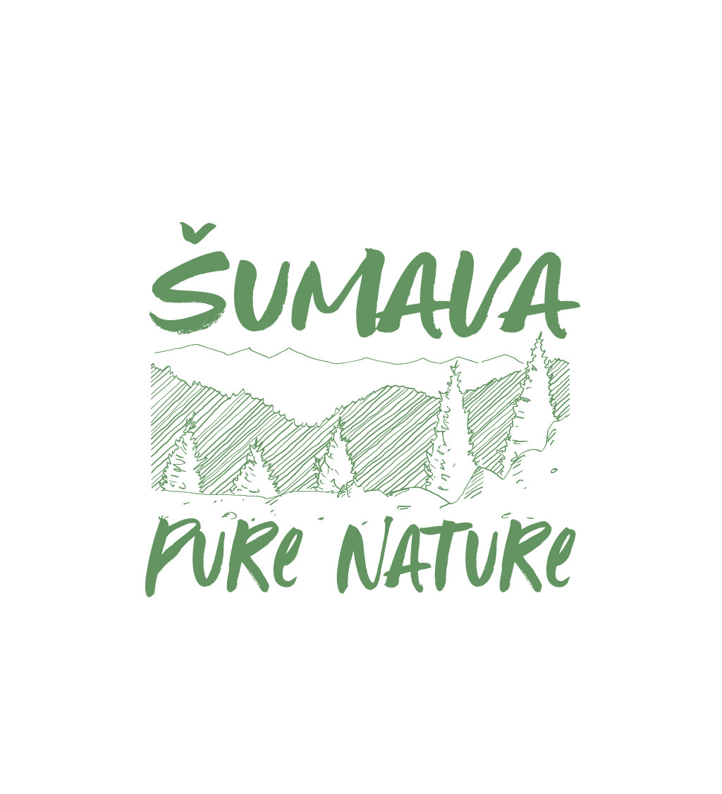 Bílé pánské tričko – Šumava Pure Nature