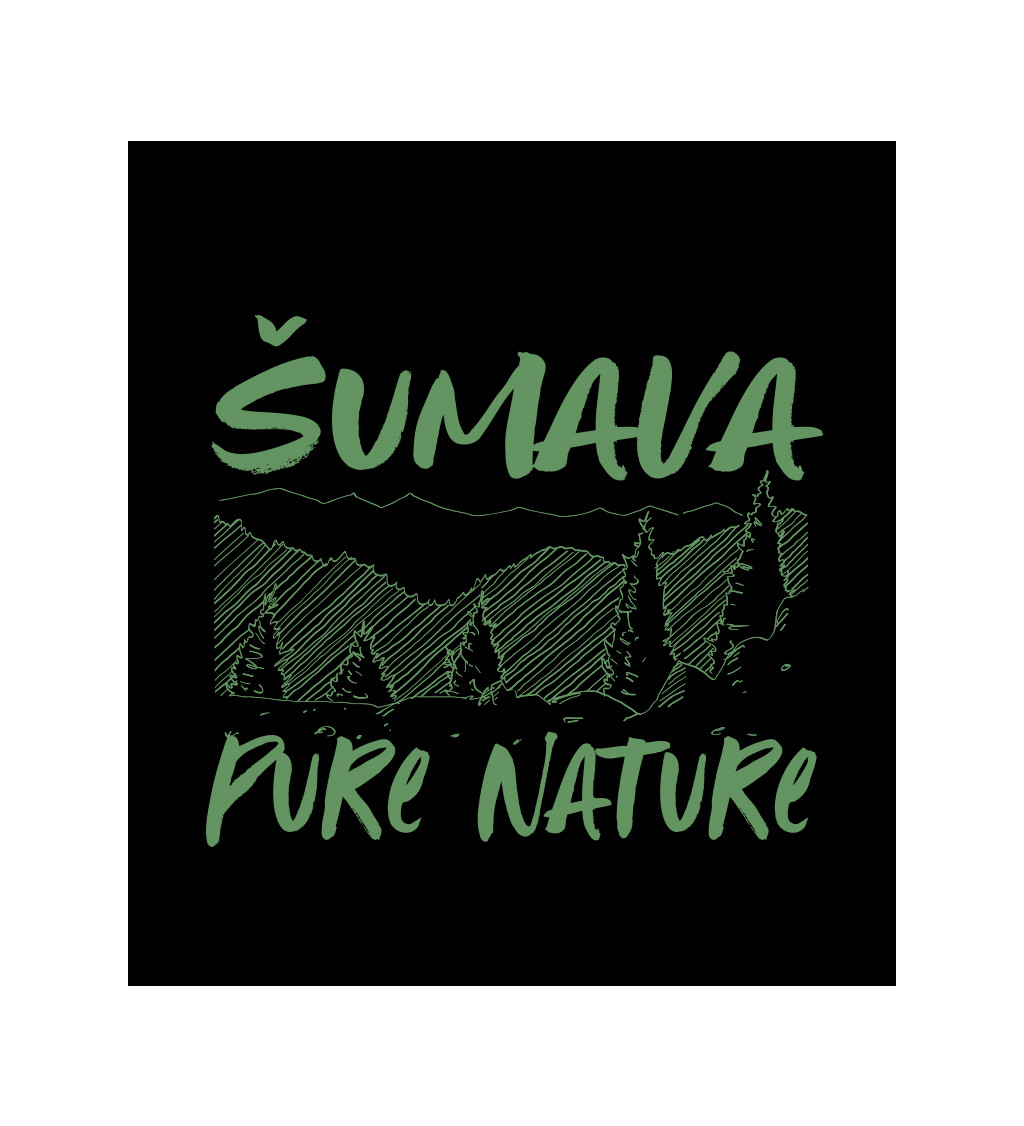 Černé pánské tričko – Šumava Pure Nature